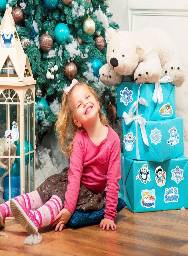 هواف ملصقات إسفنجية شتوية من HOWAF، 300 قطعة، ملصقات إسفنجية ذاتية اللصق على شكل ندفة ثلج، رجل ثلج، بطريق، دب قطبي، مثالية لحفلات الكريسماس، وعالم العجائب، والحرف اليدوية، وملصقات زينة شتوية. - Image 5